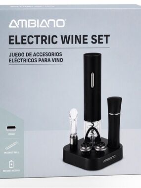 NIB Ambiano Electric Wine Set | 7-Piece Wine Accessory Gift Set